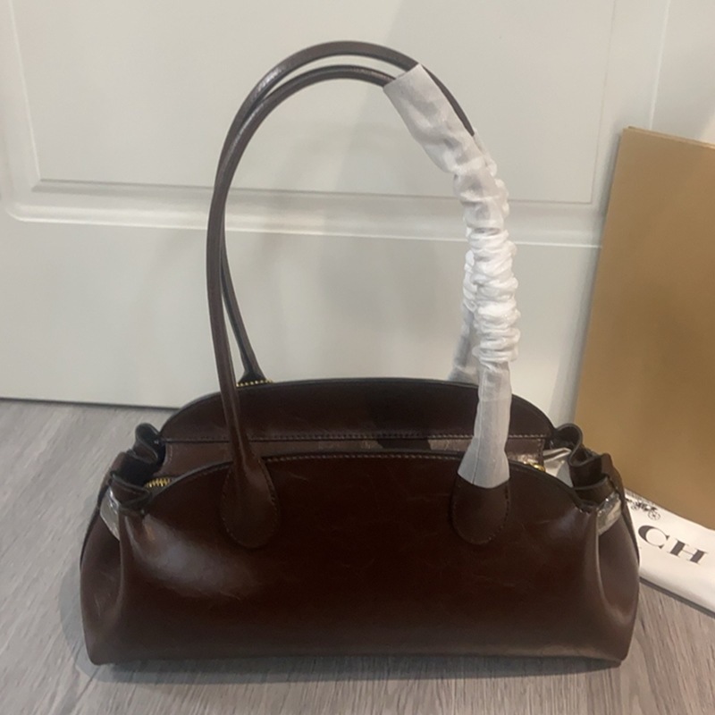 25新款Empire carryall34戴妃包复古手提真皮单肩法棍腋下托特包|undefined