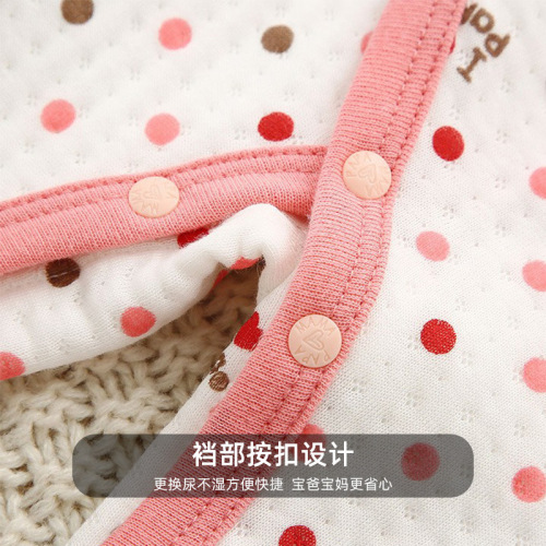 Newborn baby air cotton boneless jumpsuit long-sleeved crawler suit winter cross-border papamama baby clothes