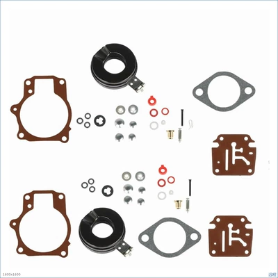 repair kits based on drawings, Motorcycle engine and accessories - 006-is-suitable-for-johnson-and-evinrude-505560hp2p-carburetor-rebuild-kit-with-float