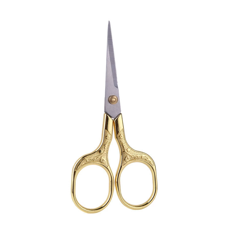 Plum blossom vintage cutlery stainless steel household scissors for window flower embroidery scissors DIY small scissors