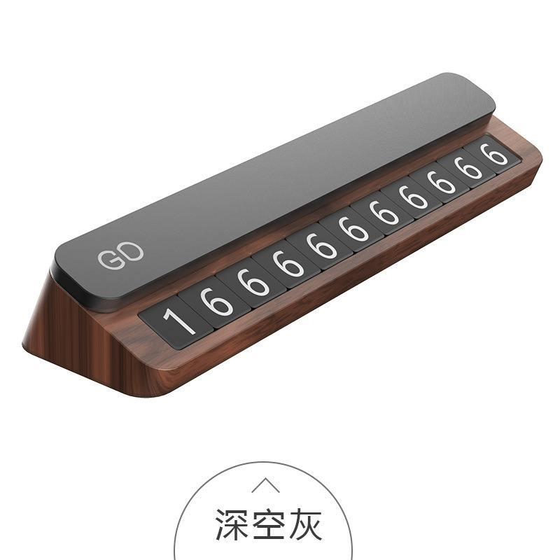 駐車場標識風のクリエイティブなギフト、隠せるミニカー用ナンバープレート置き物、新型GD駐車場電話番号標識|undefined
