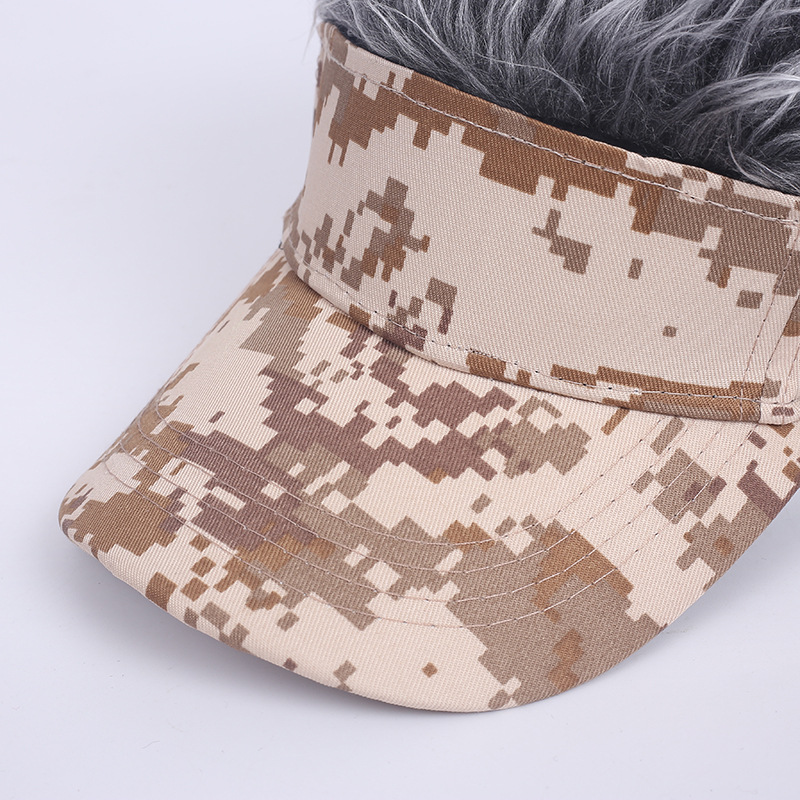 European And American Personality Camouflage Wigs Baseball Caps Wholesale display picture 4