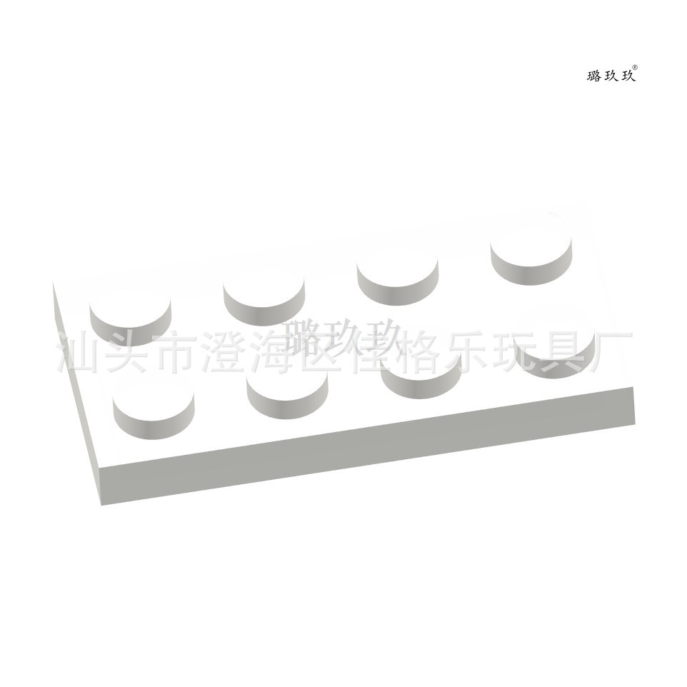 【50G起订】跨境MOC国产积木乐兼容高3020小颗粒DIY拼装2x4基础板