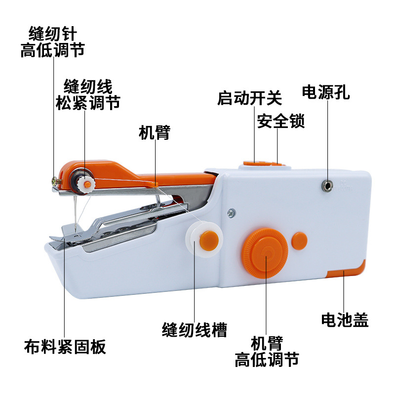 缝纫机迷你家用多功能电动手持小型DIY手工便携吃厚新式缝衣机