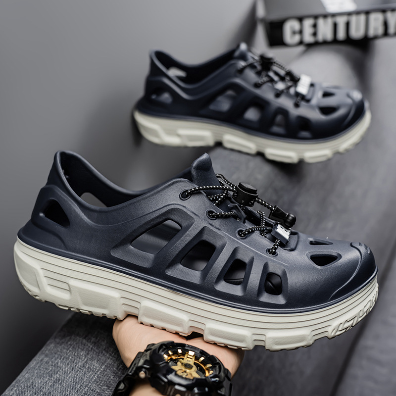 Zapatos con agujeros Sandalias deportivas con todo incluido de plataforma de verano para hombre