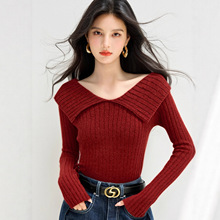 G6889����ͨ��Ʒ��Ůװ��֯��ë���ﶬ�ڴ���Ŵ�೤���ɫ����