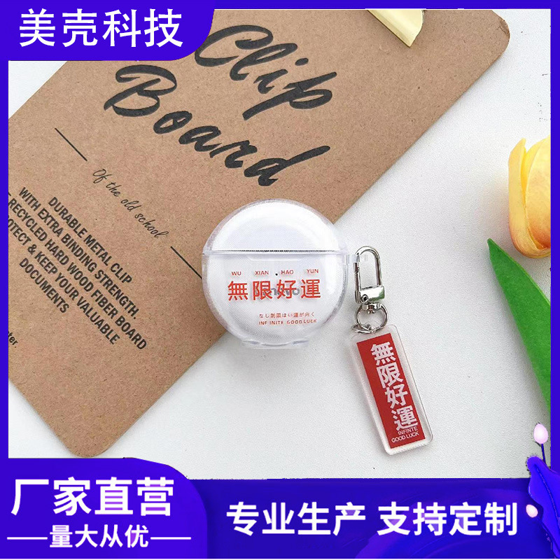 For Lenovo HT38/J6/Pro 6 cute cartoon wireless bluetooth headset protective cover tpu transparent soft case cover