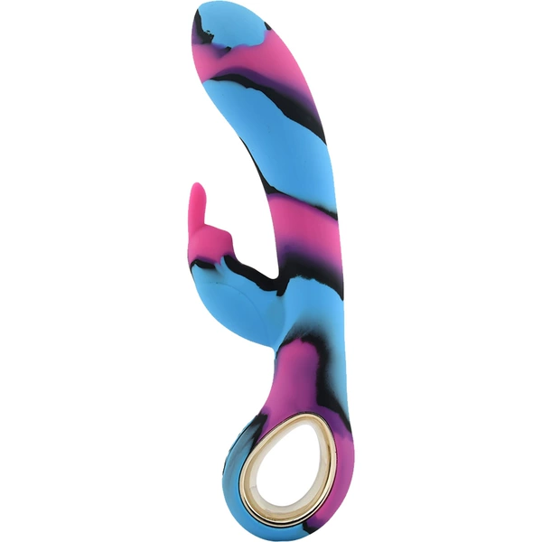 Pink blue purple black
