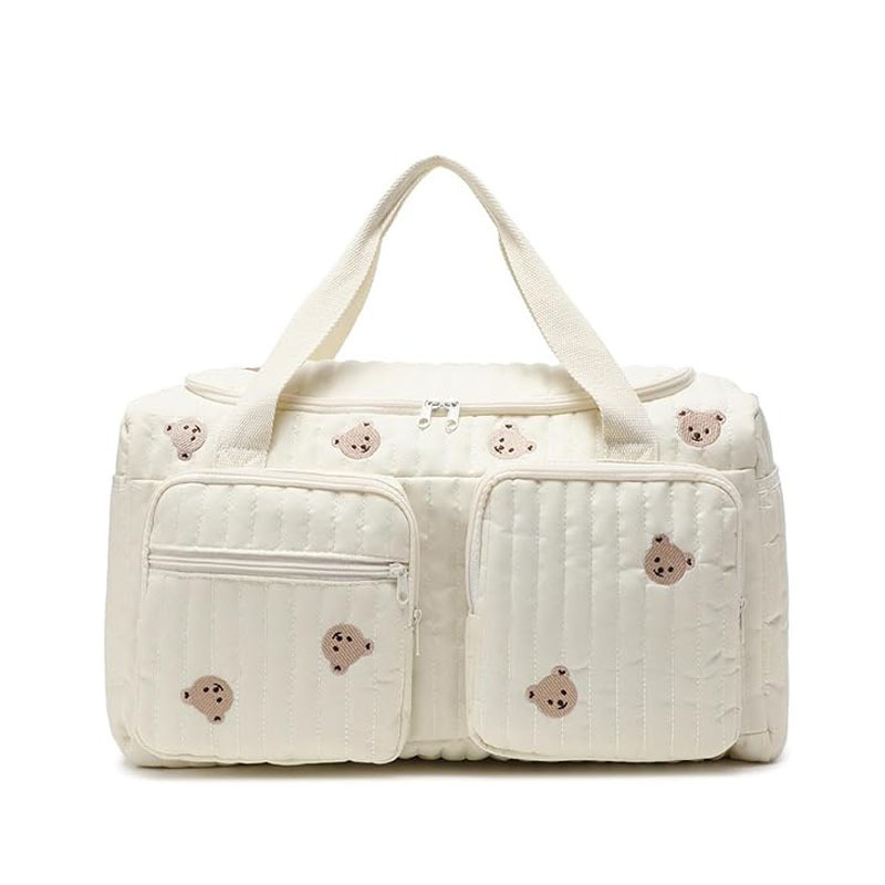 Korean-Style Quilted Mommy Travel Bag, Lightweight Large-Capacity Luggage Bag for Short Trips, Hand-Held Shoulder Bag, Casual Mother-Child Bag, Trendy Korean-Style Quilted Mommy Travel Bag, Lightweight Large-Capacity Luggage Bag for Short Trips, Hand-Held Shoulder Bag, Casual Mother-Child Bag, Trendy