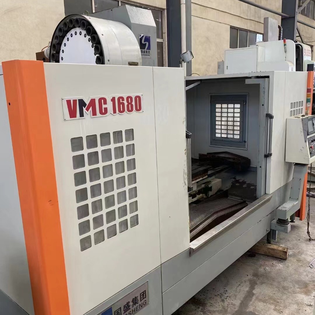 出售二手国盛VMC1680立式加工中心BT50主轴锥度
