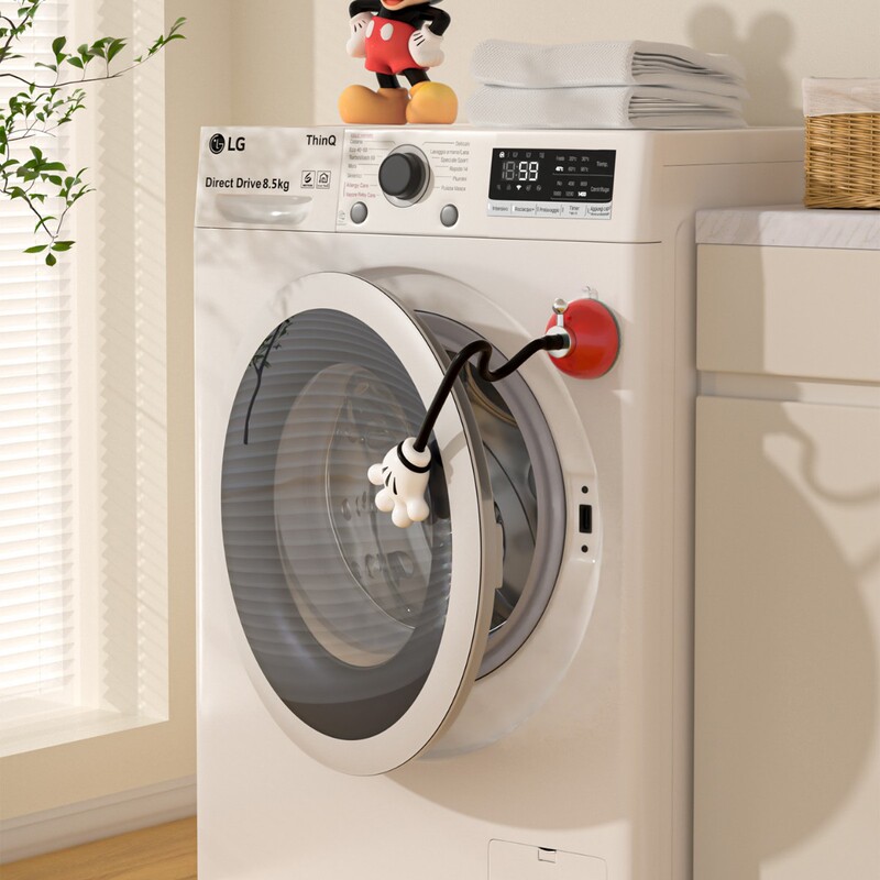 Drum Washing Machine Door Ventilation Holder Washing Machine Door Bracket Anti-Collision Limiter Buckle Door Stopper Anti-Mildew Suction Cup