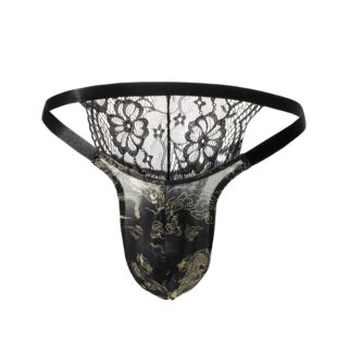 Men's Lace G-string Sexy Temptation Sex Perspective Underwear Mesh Flirting Men's Underwear Lace Briefs