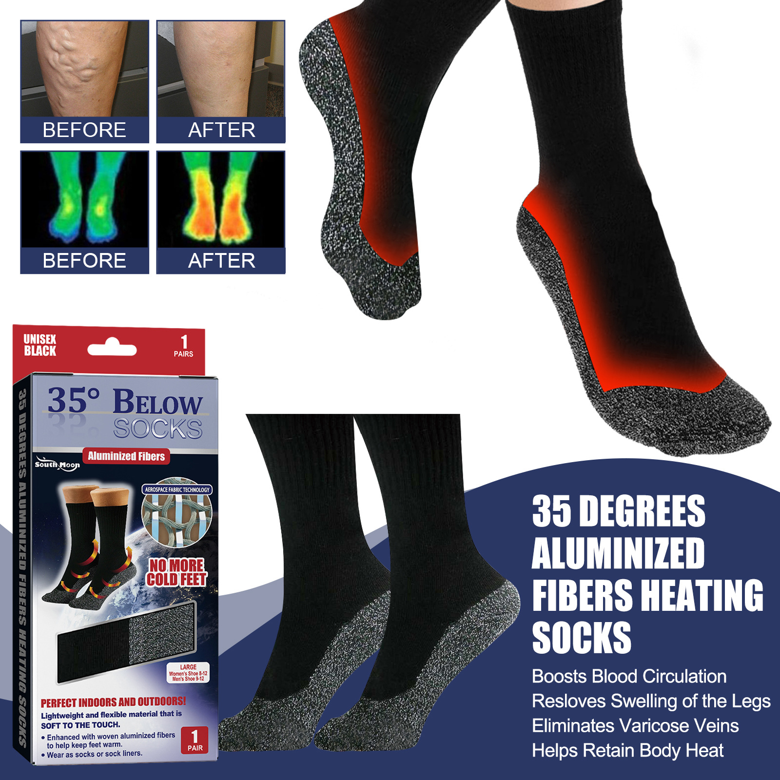 South Moon Heating Socks