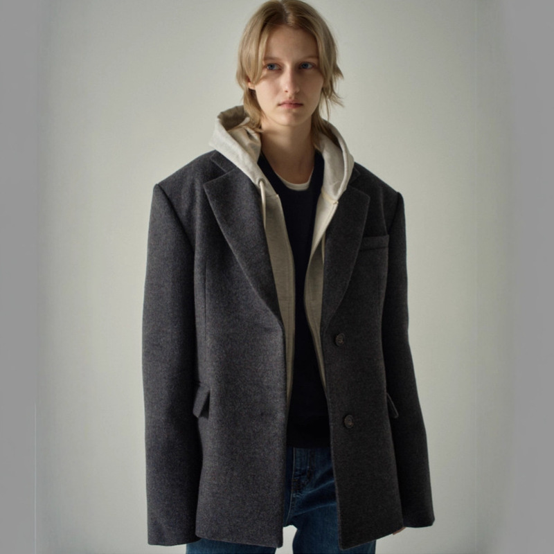 Fac*De Patte*N Wool Suit Women's Autumn and Winter New Style Simple Elegant Versatile Woolen Suit Jacket Jacket Fac*De Patte*N Wool Suit Women's Autumn and Winter New Style Simple Elegant Versatile Woolen Suit Jacket Jacket