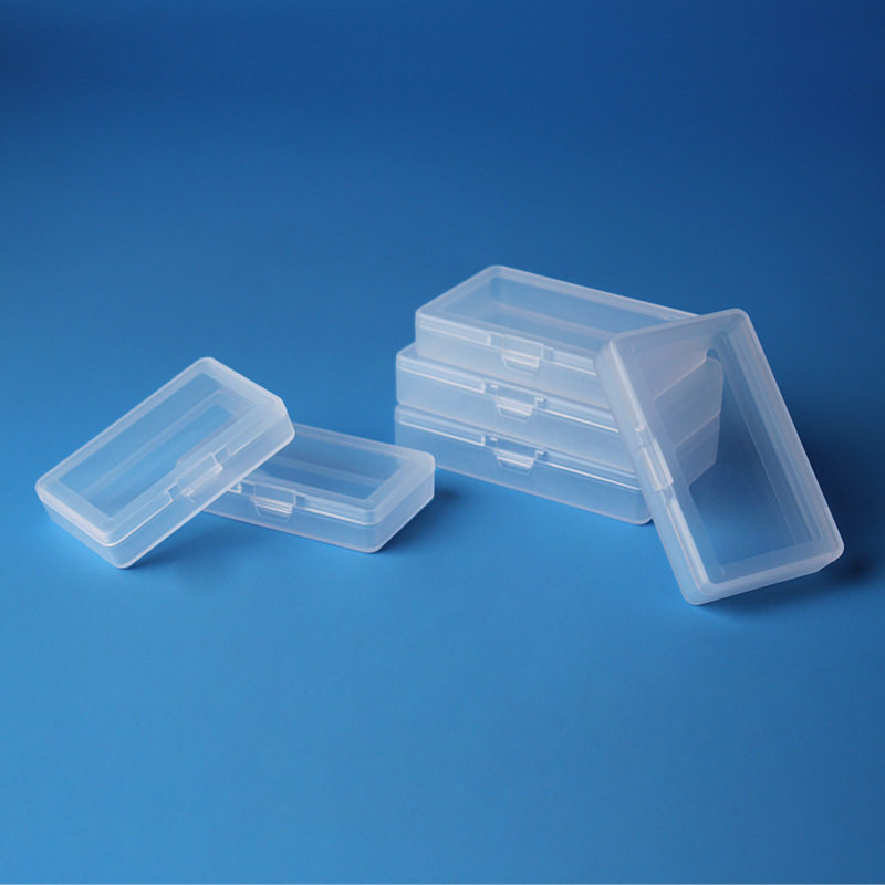 Caja de plástico PP transparente rectangular, hardware, componentes electrónicos, caja de almacenamiento, aparejo de pesca, gancho de pesca, papelería, caja de embalaje