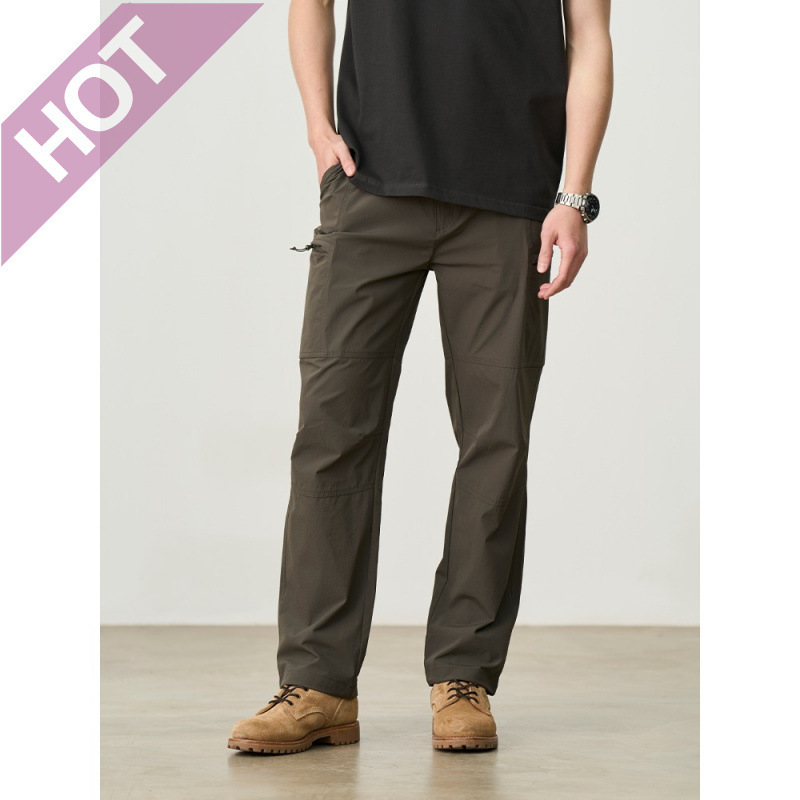 Men's Outdoor Sports Quick-Dry Lightweight Summer Pants Japanese Style Simple Loose Casual Versatile Functional Straight Pants Men's Outdoor Sports Quick-Dry Lightweight Summer Pants Japanese Style Simple Loose Casual Versatile Functional Straight Pants