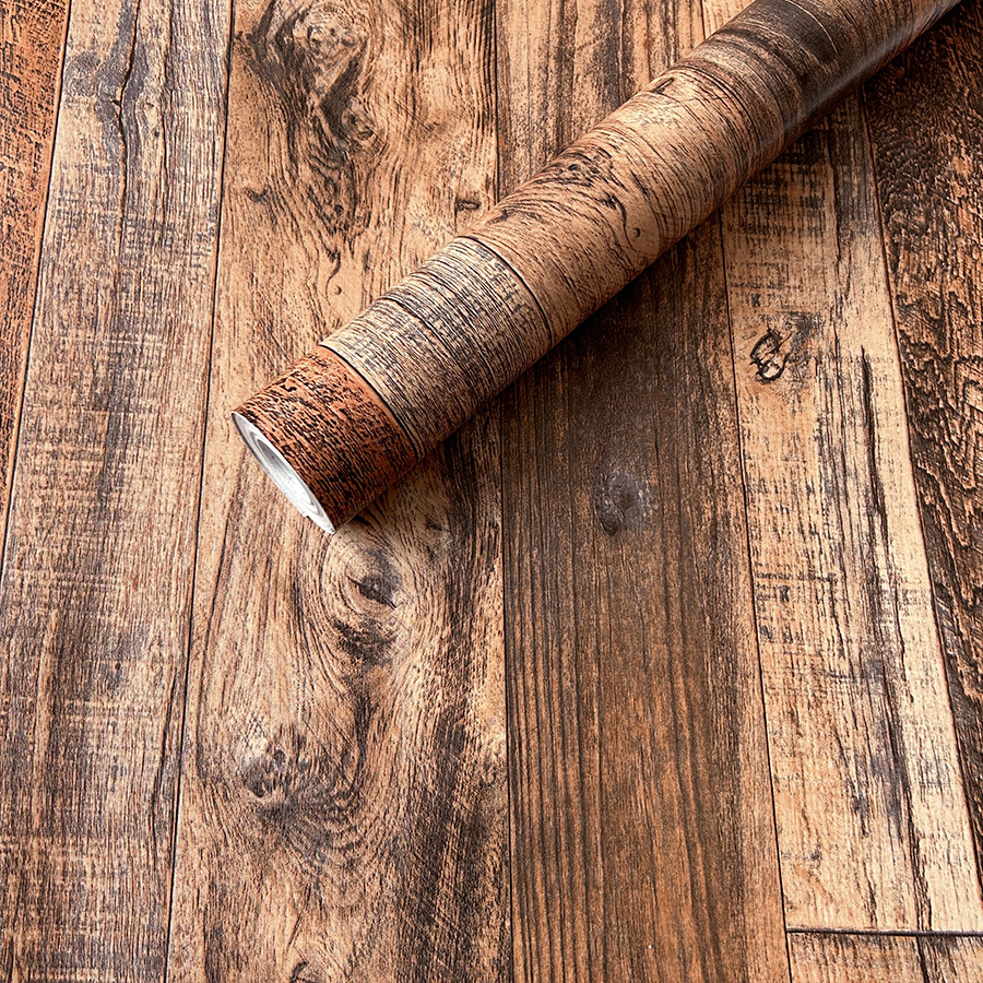 44cm*2000cm Retro Wood Panel Wallpaper – Self Adhesive Rustic Wall Paper For Cozy Farmhouse Interior Design_maomaolike.com