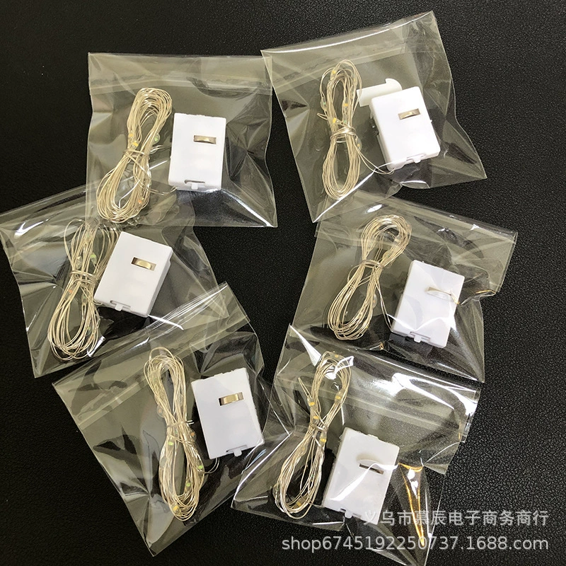 LED маленькие цветные фонари для фестиваля, гирлянда из светодиодных ламп с батареей, трехскоростной тёплый свет, цветная лампа, подарочная коробка, декоративный свет