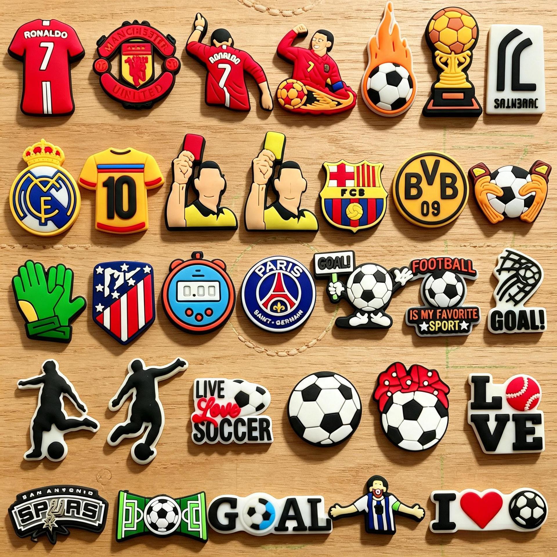 Football creative cartoon footwear buckle