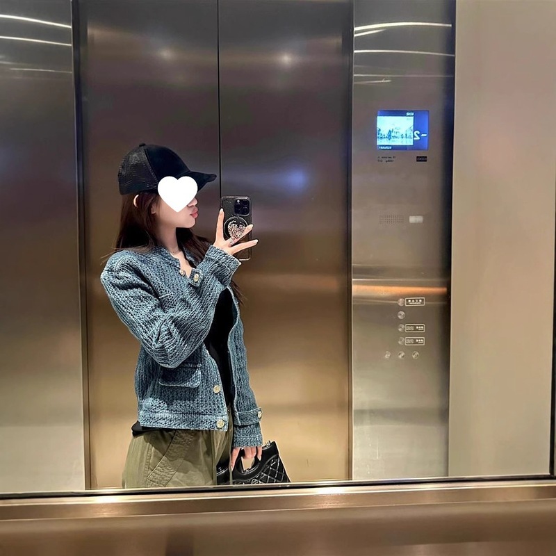 春季老钱风开春穿搭短款牛仔小香风女外套2025新款肌理感夹克春秋|undefined