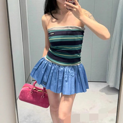 2025深セン南油高級ウール春夏新作ニットの香り風感性は胸のベストの上着の女性を拭きます。