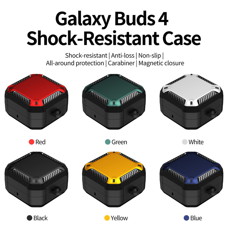The New Model Is Suitable for Samsung Galaxy Buds4/4Pro Bluetooth Earphone Cases with Magnetic Lock and Anti-Fall Protective Case