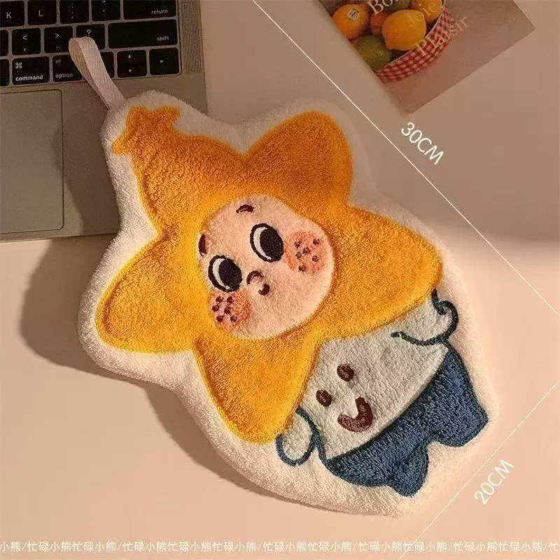 Мультяшное настенное быстроразв drying полотенце из корала, водопоглощающее
