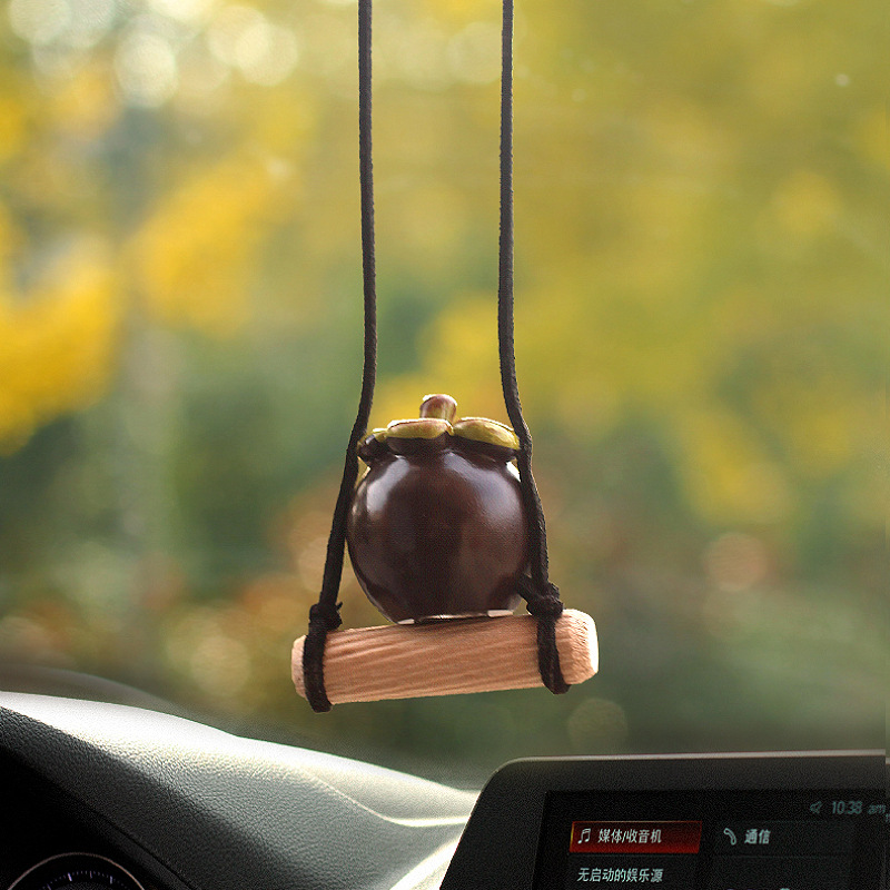 Nuevo colgante de coche de cactus lindo transfronterizo, espejo retrovisor, columpio, colgante de ciervo, decoración, accesorios de coche