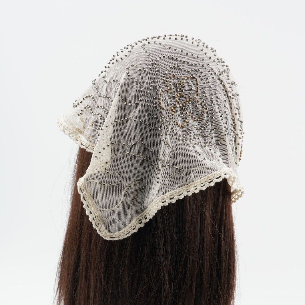 European and American Retro Forest Style Lace Embroidered Triangle Scarf Headscarf for Women Spring and Summer Thin Versatile Fresh Hair Tie Headscarf Streamer