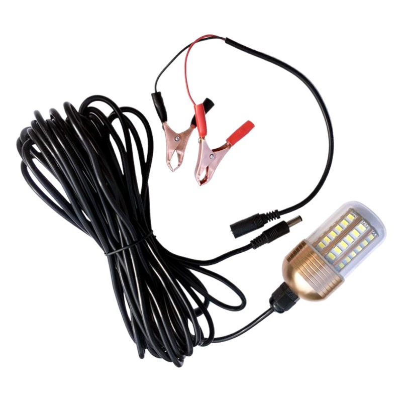 Новинка: подводный светильник для рыбалки 12В, 30Вт, светодиодный, зеленый, для привлечения рыбы, для рыболовных сетей и лодок, трансграничная поставка