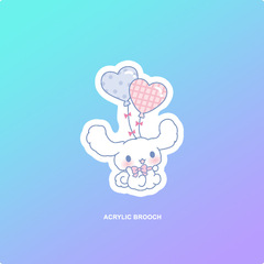 少女心可愛胸針掛件裝飾配件日系徽章衣服包包筆袋徽章玉桂狗別針