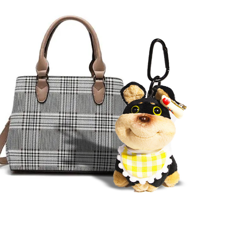 Bolsa de perrito de abeja colgante de coche muñeca de peluche lindo llavero joyería niña pareja regalo