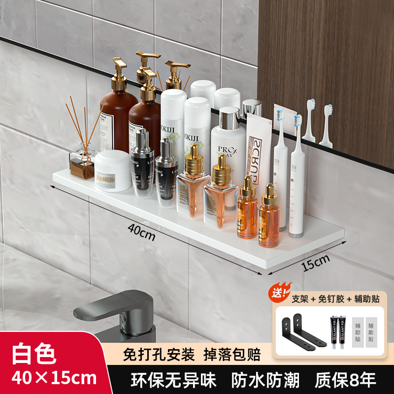 Espejo frontal almacenamiento rack nogal baño cocina almacenamiento rack madera maciza partición pared colgante rack