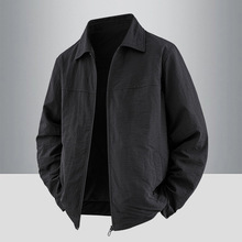 户外运动2025新款春秋季薄款男士休闲夹克外套中青年立领宽松上衣