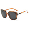 Fashionable trend retro sunglasses, glasses solar-powered suitable for men and women, Korean style