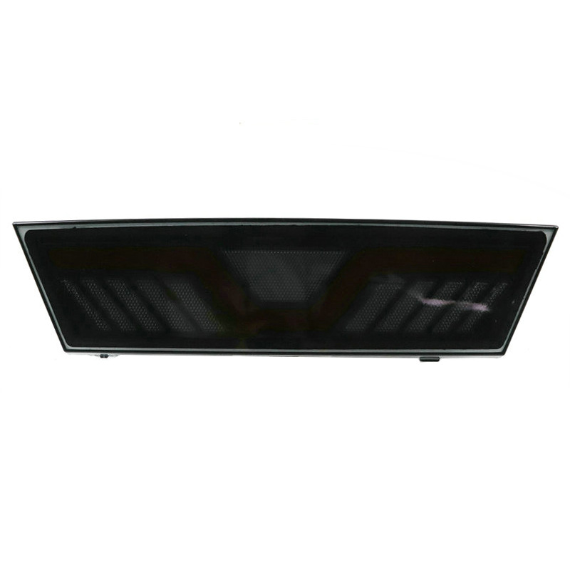 Tesla Model Y modified rear fog lights, Mustang-style three-function sequential running lights