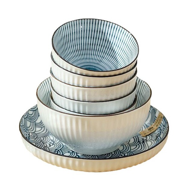 Japanese ceramic set for home use