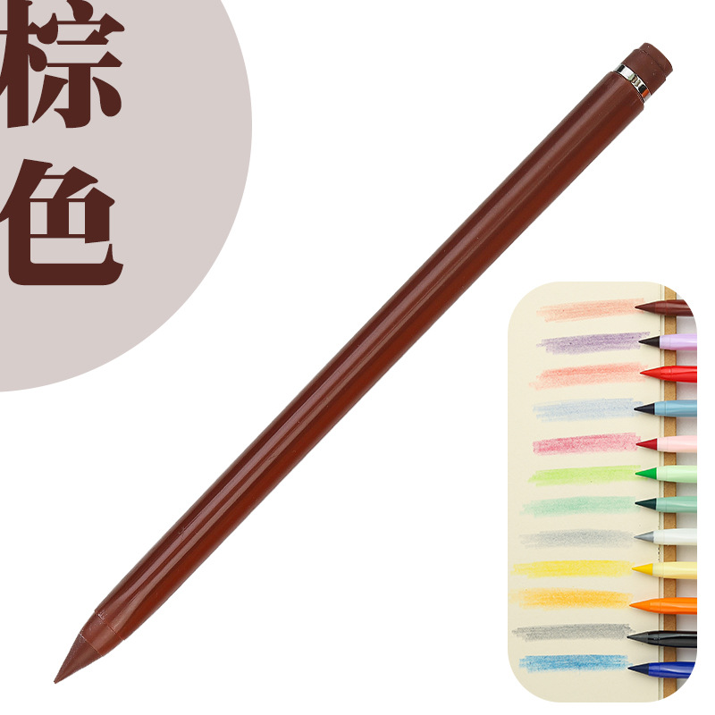 12 color eterno lápiz borrable color plomo positivo postura lápiz pluma de color de los niños no hay necesidad de cortar estudiante lápiz de pintura