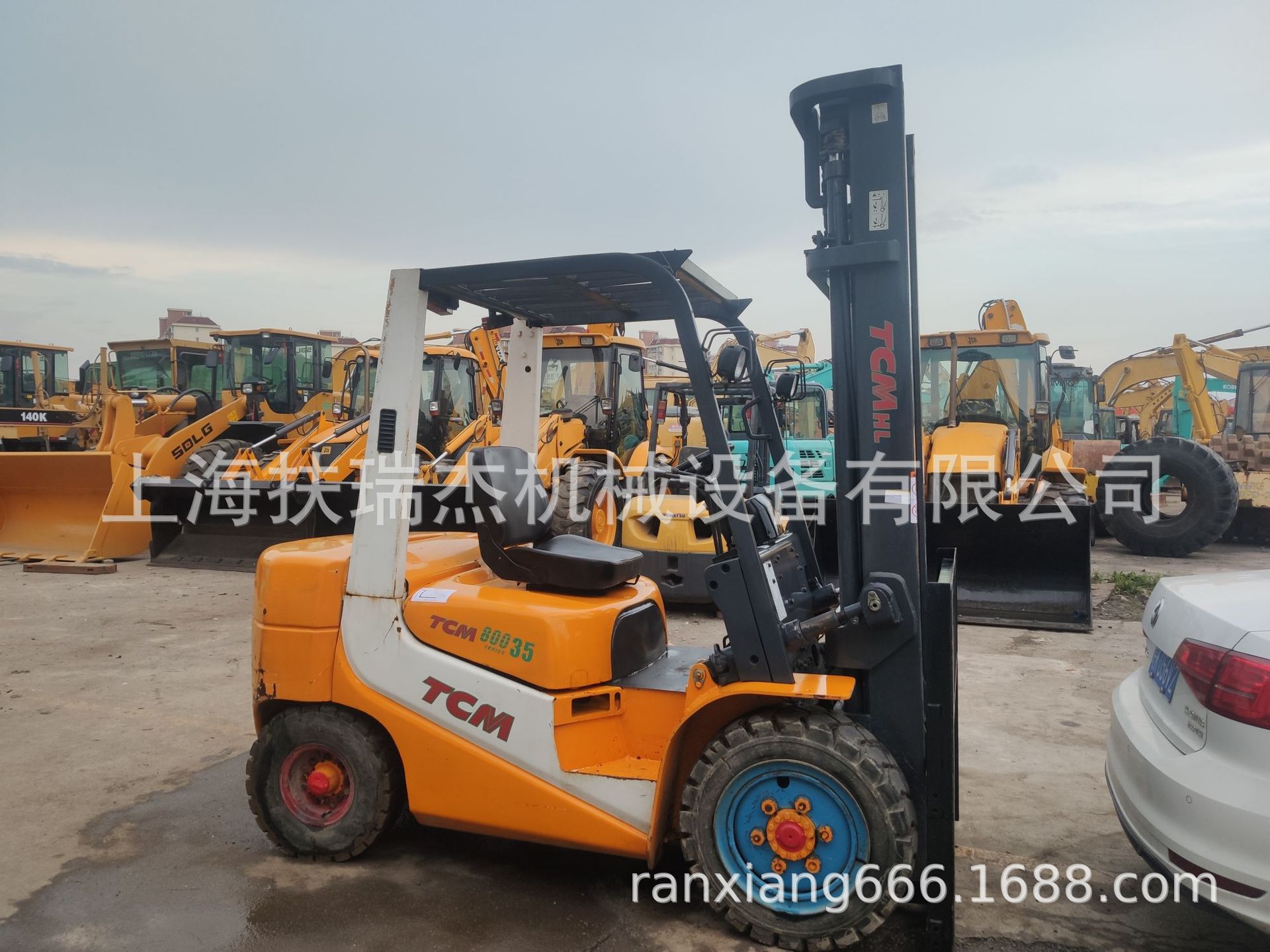 二手TCM3吨叉车升高4米