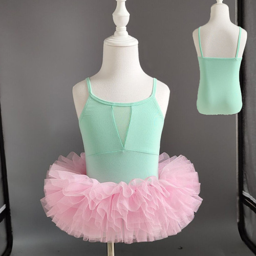 Children's Dance Dress, Girl Practice Uniform, Summer Tank Top Ballet Skirt, Chinese Dance Costume for Kids