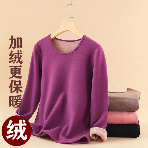 Women's Autumn Thicker Fleece Lined Solid Color Winter Turtleneck Base Layer Sweaters for Wholesalers and Dropshipping