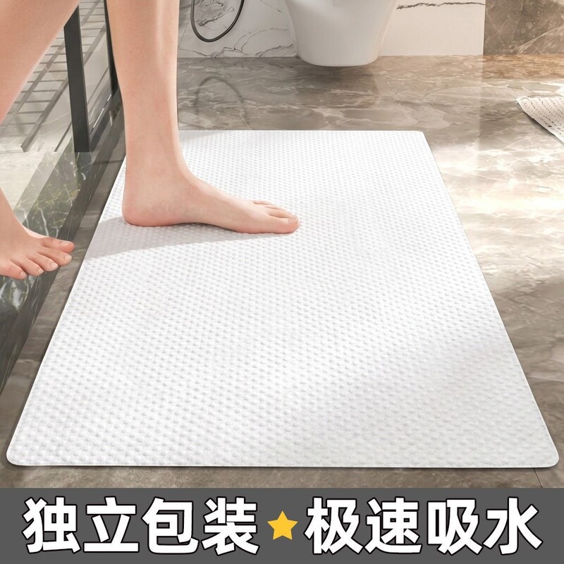 Bathroom floor mats, five-pack of disposable hotel floor cloths, extra-thick toilet rugs, non-slip mats for near the door, bathroom entrance mats Bathroom floor mats, five-pack of disposable hotel floor cloths, extra-thick toilet rugs, non-slip mats for near the door, bathroom entrance mats