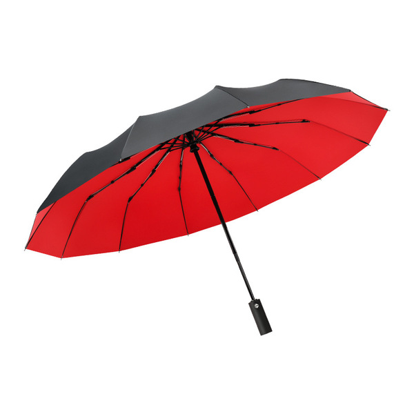 Double-layer automatic windproof umbrella