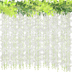 模擬藤の花籐結婚式の装飾造花プラスチックフラワーストリングつる空調パイプブロッキングとラップ天井
