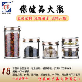 亚克力保健品瓶定制胶囊瓶枸杞西洋参密封罐透明药瓶密封防潮