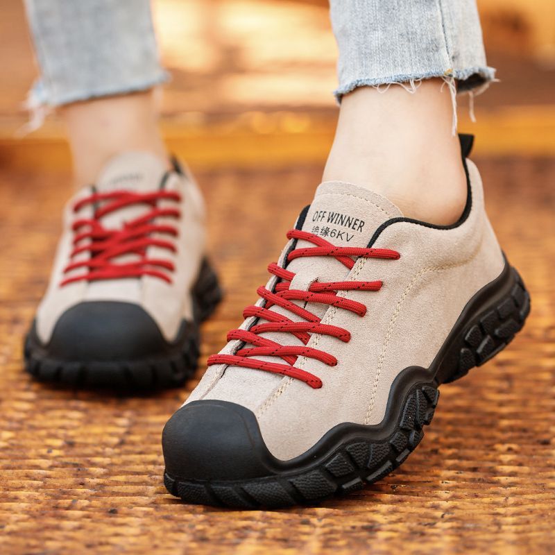 夏季劳保鞋女塑钢头绝缘鞋男防砸防刺穿防烫工作鞋耐磨防护鞋