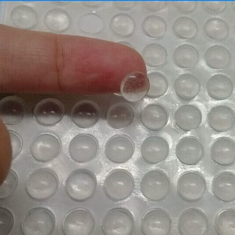 Фабричные самопродаваемые силиконовые частицы самоклеящиеся противоударные накладки частицы глушителя Силиконовая накладка клей Бесшумная мебель противоударные резиновые частицы