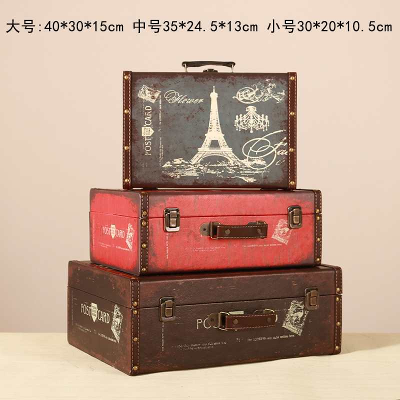 ↵↵↵초콜릿색 가죽 에펠탑 우드 박스