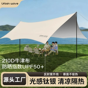 Canopy Tent Outdoor Camping Sunshade Portable Rainproof Hexagonal Tent Camping Equipment Camping Canopy