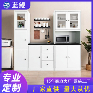 Steel Sideboard Kitchen Storage Cupboard Restaurant Storage Sideboard Integrated Wall Glass Door Cabinet